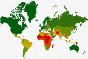  Индекс GAIN отражает готовность стран мира к вызовам, связанным с глобальным изменением климата. ©Notre Dame Global Adaptation Index 