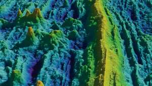 Хребты на поверхности океанической коры формируются в результаты климатических скачков (иллюстрация University of New Brunswick).