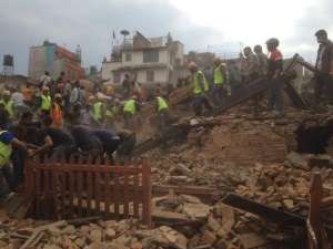 Последствия землетрясения в Непале &amp;#8207;@SureshB127 в Twitter