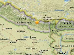 В Непале произошло землетрясение магнитудой 7,3. Фото: USGS