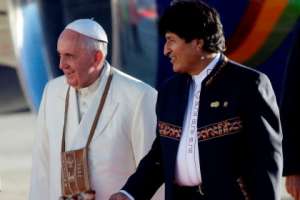Франциск и Эво Моралес. Фото: Gregorio Borgia / AP