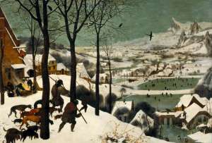 Шедевр Питера Брейгель Старшего «Охотники на снегу» относится как раз к малому ледниковому периоду — 1565 г. ©wikimedia.org