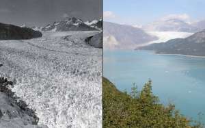 Фотографии от 1940-х до 2000-х годов показывают, как сильно изменение климата отразилось на ледниках Земли. 