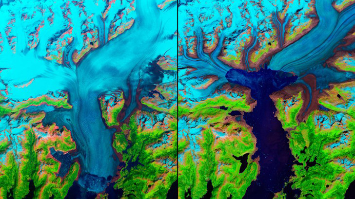Фотофакт: Глобальное изменение климата в фотографиях NASA до и после